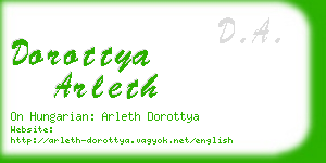 dorottya arleth business card